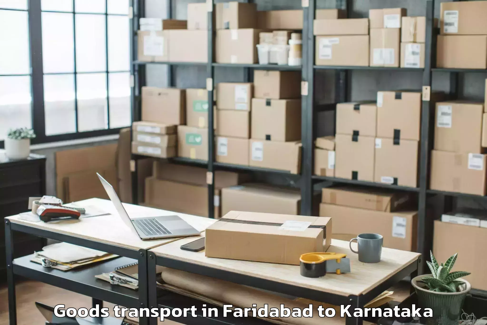 Efficient Faridabad to Hungund Goods Transport